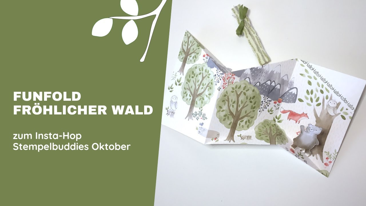 FunFold Waldfreunde | Insta-Hop Stempelbuddies Oktober | Anleitung mit Stampin'Up!