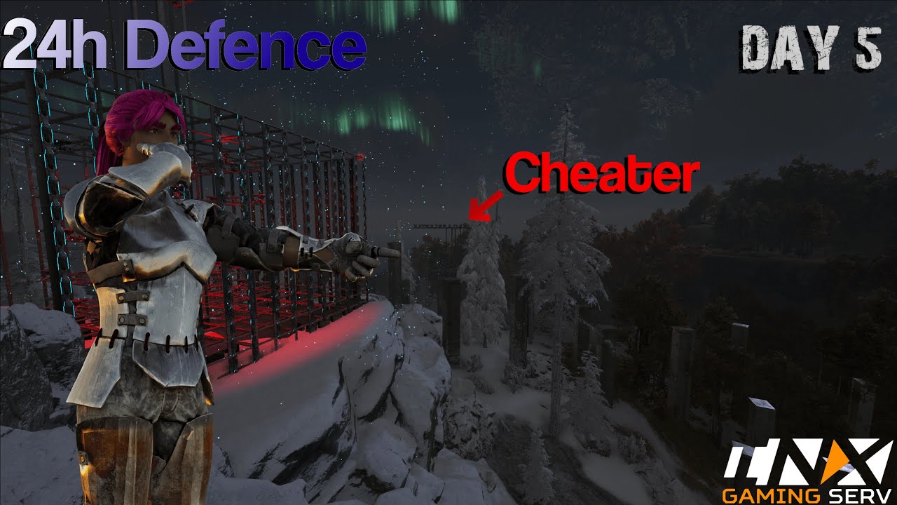 Insane 24H Base Defence vs Cheaters! – DAY 5 - INX 4MAN - ARK: Survival Evolved