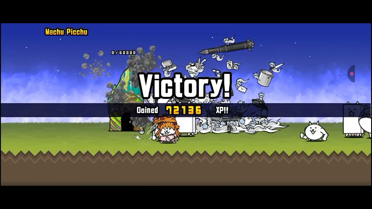 Playing battle cats 