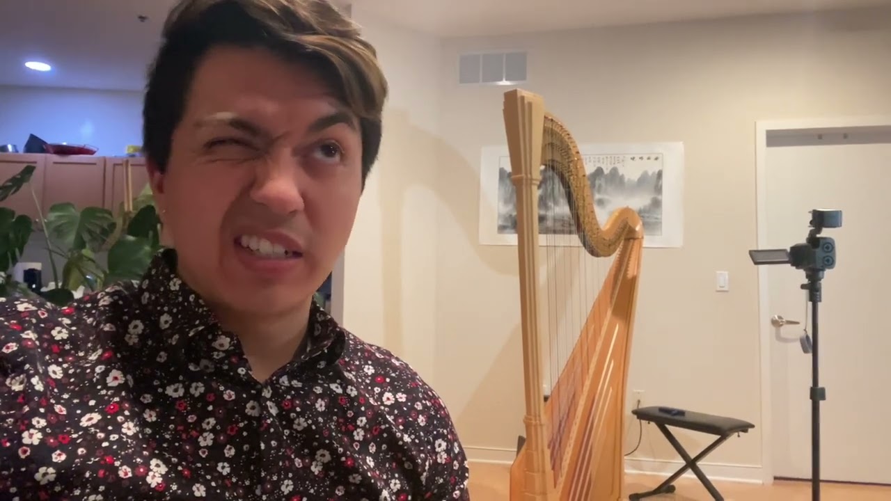 Vlog #1 - First Week of Spring Semester and USAIHC Recording - Juan Riveros, @diaryofaharpist