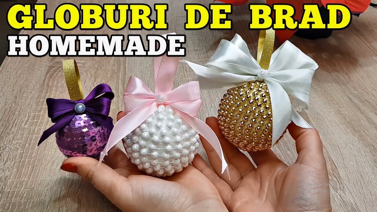 Cum să faci acasă un GLOB pentru BRADUL de Crăciun - Tutorial GLOBURI SIMPLE - HomeMade DIY