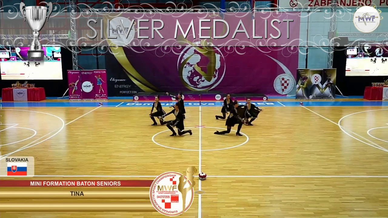 MINI FORMATION BATON SENIORS SILVER MEDALIST: TINA, SLOVAKIA