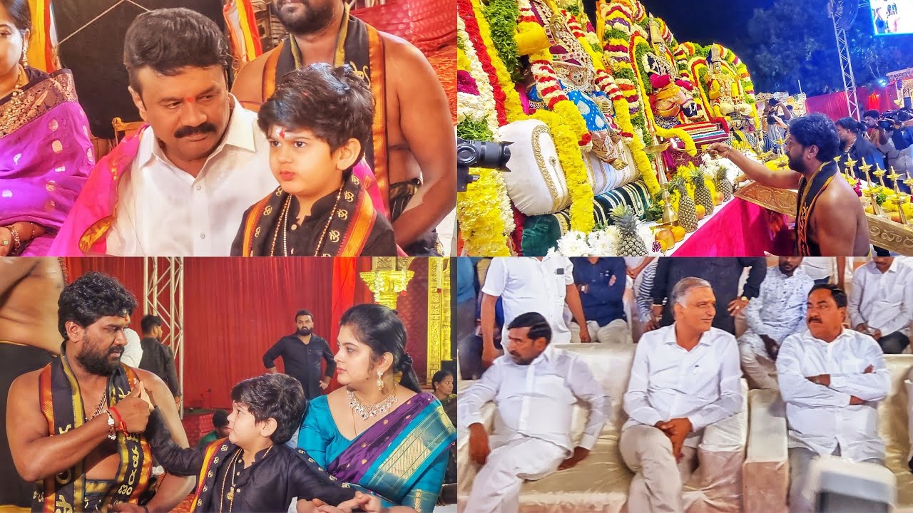 TALASANI SRINIVAS YADAV AYYAPPA SWAMY POOJA 2022 | GRAND MAHA PADI POOJA | TALASANI SAI KIRAN YADAV