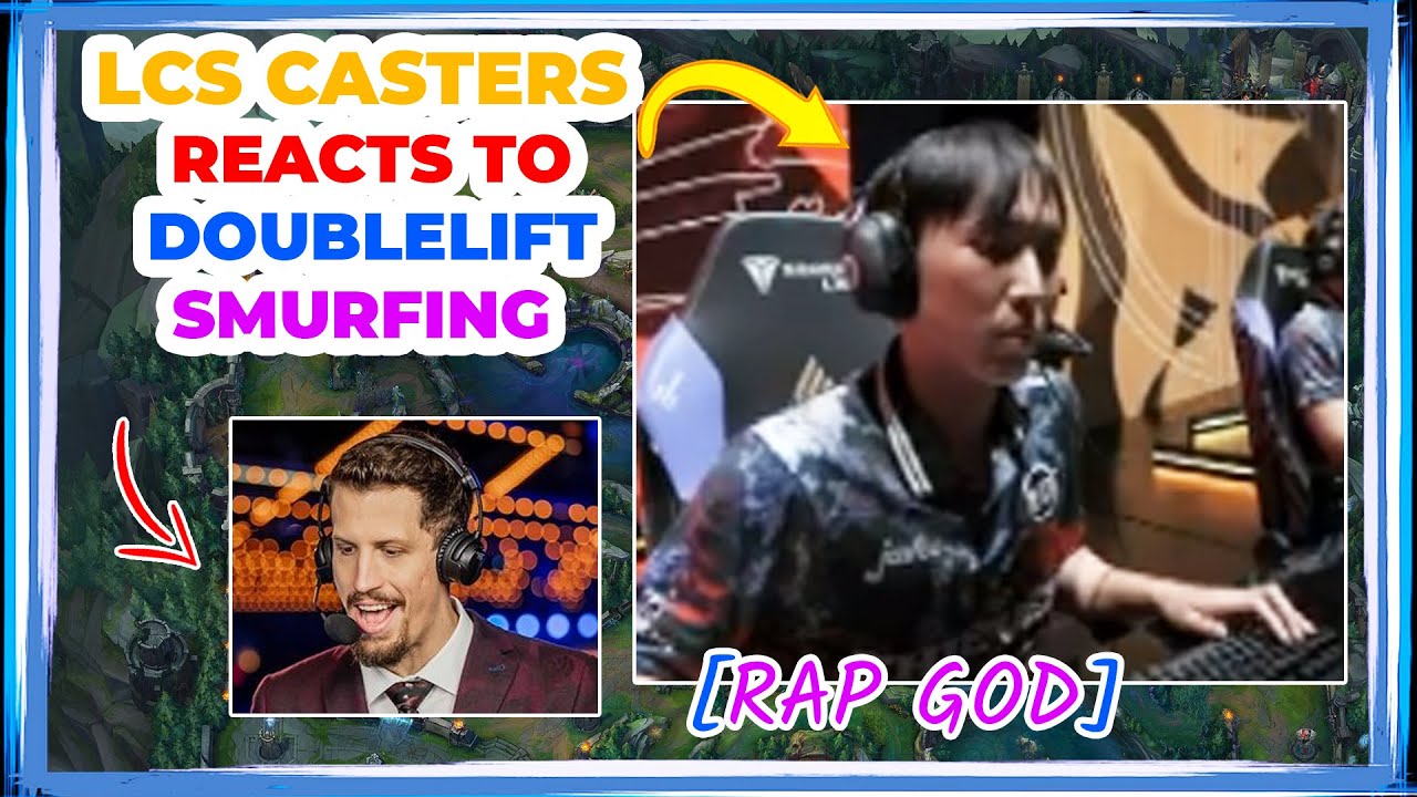 Captain Flowers Reacts to DOUBLELIFT SMURFING 👀 [RAP GOD]