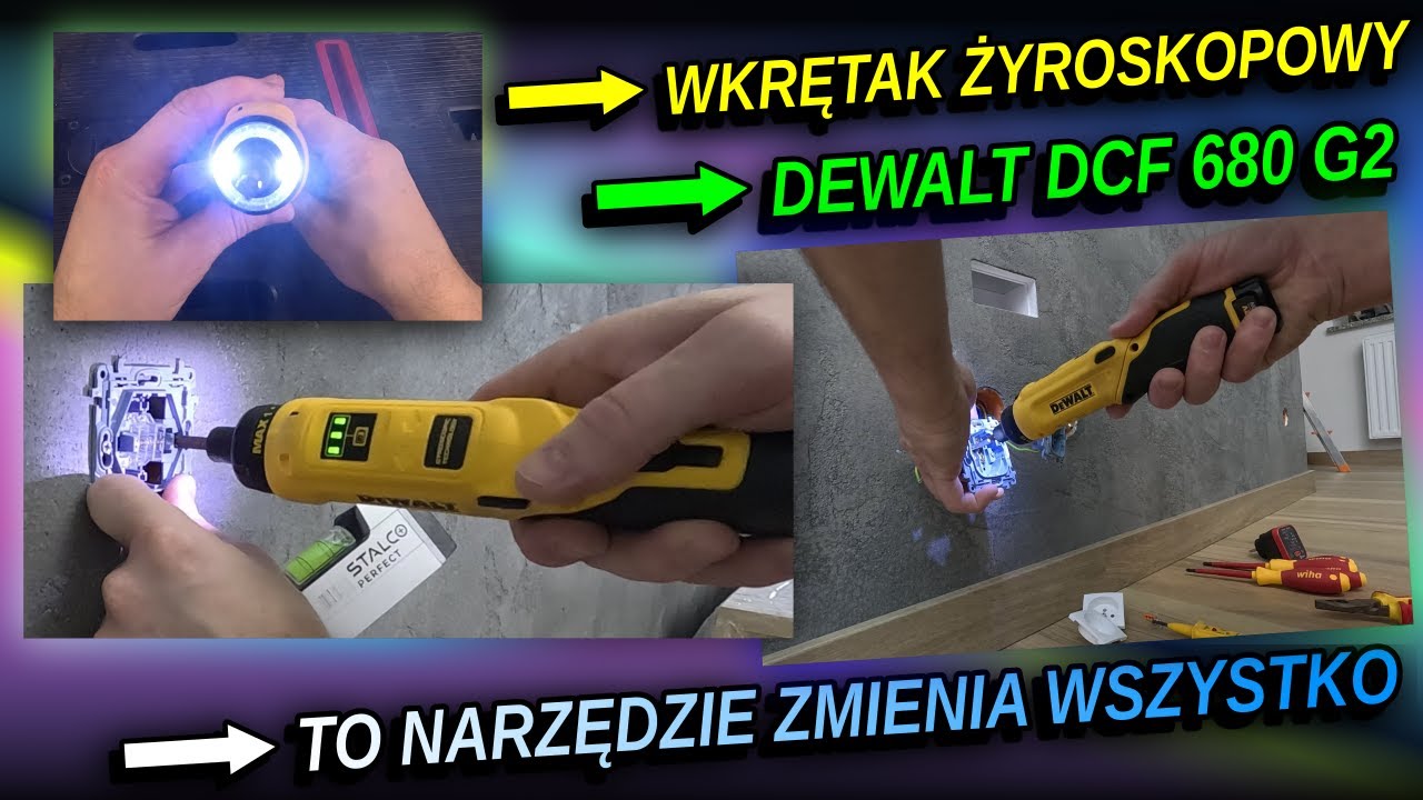 Recenzja wkrętaka żyroskopowego Dewalt DCF 680 G2.
