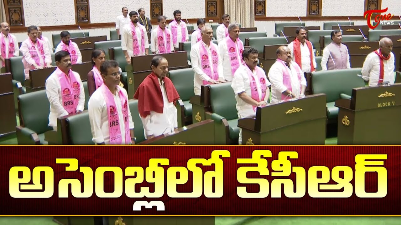 అసెంబ్లీలో కేసీఆర్ | KCR Attend Telangana Legislative Assembly | CM Revanth Reddy | Tone News