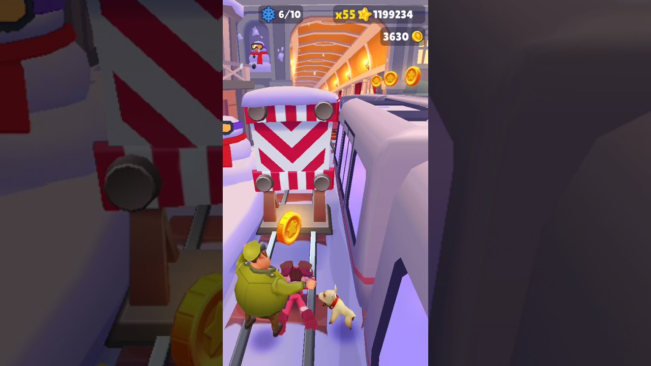 Jugando la nueva temporada de Subway surfers|winter extreme