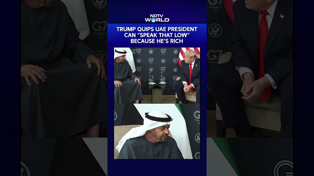 Дональд Трамп пошутил, что президент ОАЭ может &laquo;говорить так тихо&raquo;, потому что он богат