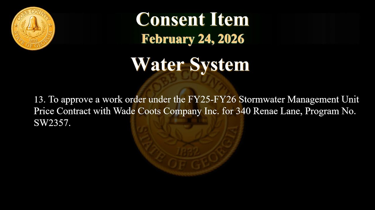 Cobb County Board of Commissioners Meeting - 02/24/26