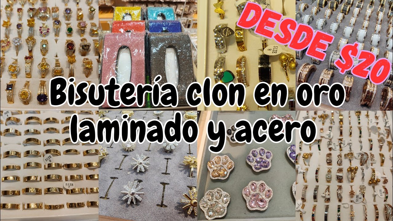 Oro laminado, acero, plata, cobre y mucha bisutería clon de marcas desde $20 #nayech 