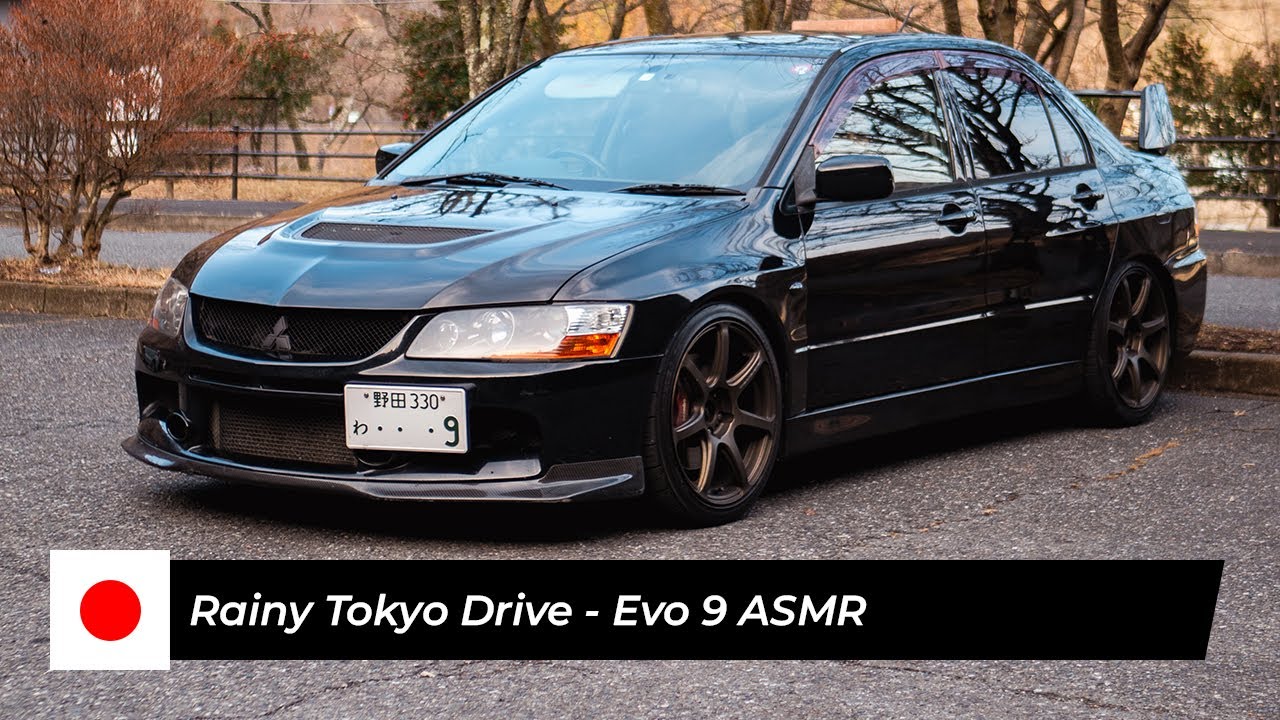 Tokyo Rainy Drive ASMR | Mitsubishi Evo 9 Shinjuku ➡️ Nagareyama
