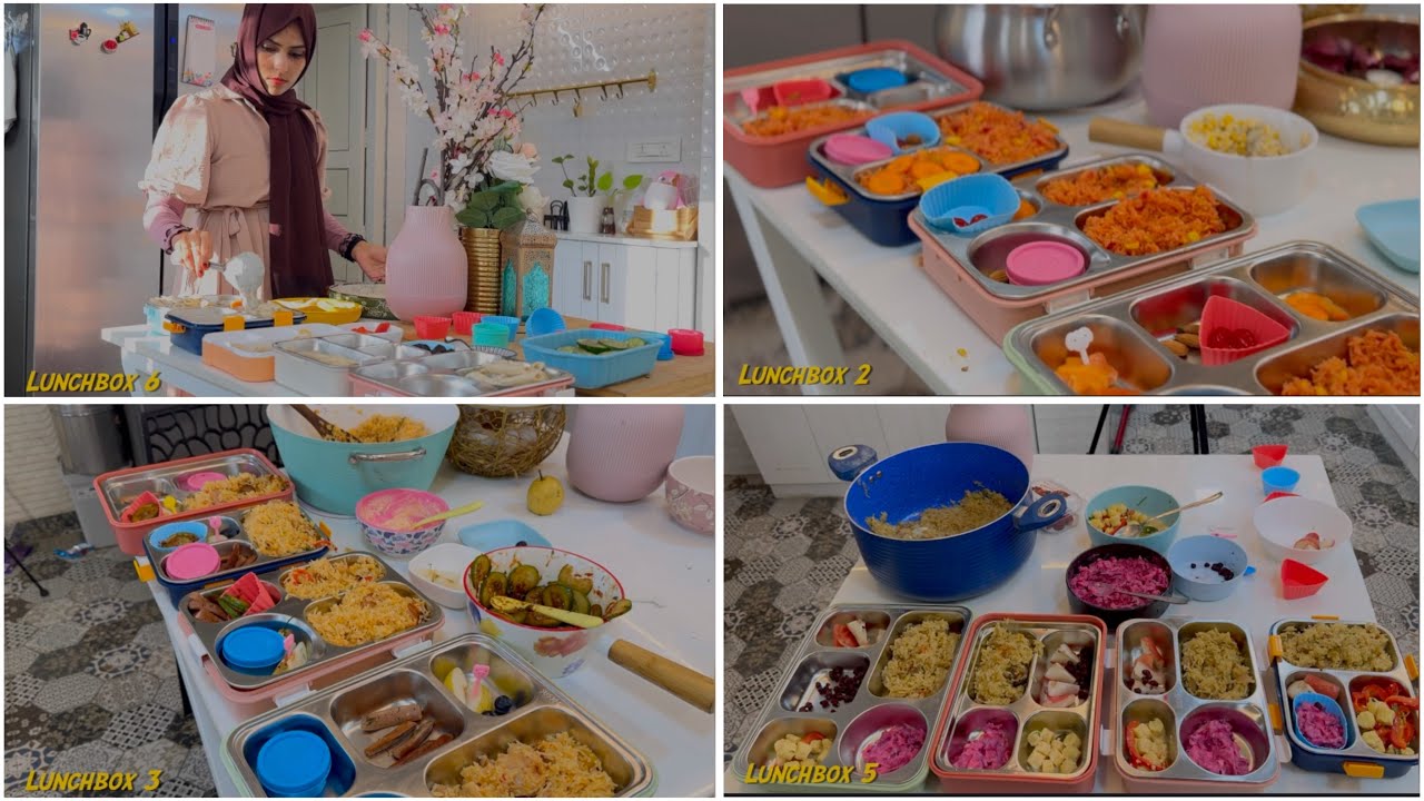 👬👭🙇‍♀️7 lunch box ഒന്നിച് 🤷‍♀️ഇത്രെയും ബുദ്ധിമുട്ടാണോ / 7 day lunch box ideas in a video/silu talks