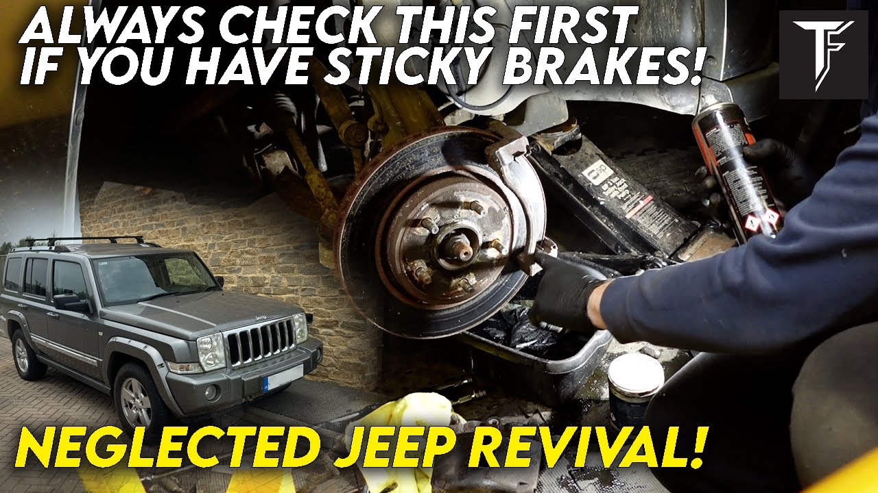 JEEP COMMANDER REVIVAL - Episode 2. Unsticking the Brakes for CHEAP!