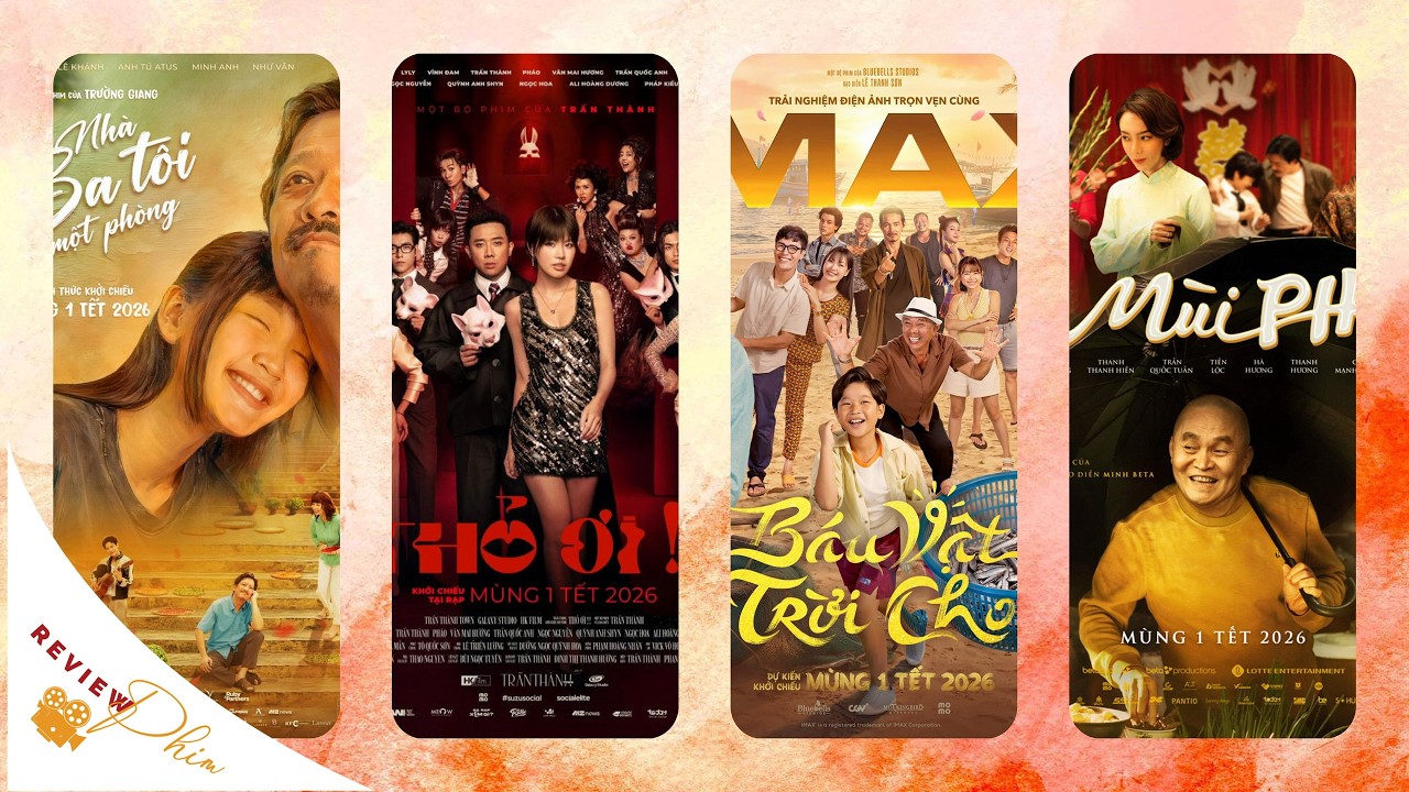 Review tất tần tần phim Tết Bính Ngọ: Nhà ba tôi một phòng, Báu vật trời cho, Mùi phở và Thỏ ơi!