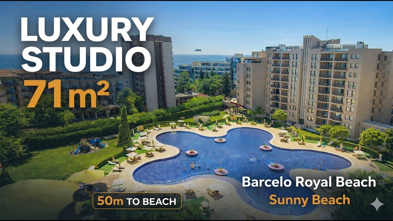 Luxury Studio in Barcelo Royal Beach Sunny Beach | 71 m² Apartment