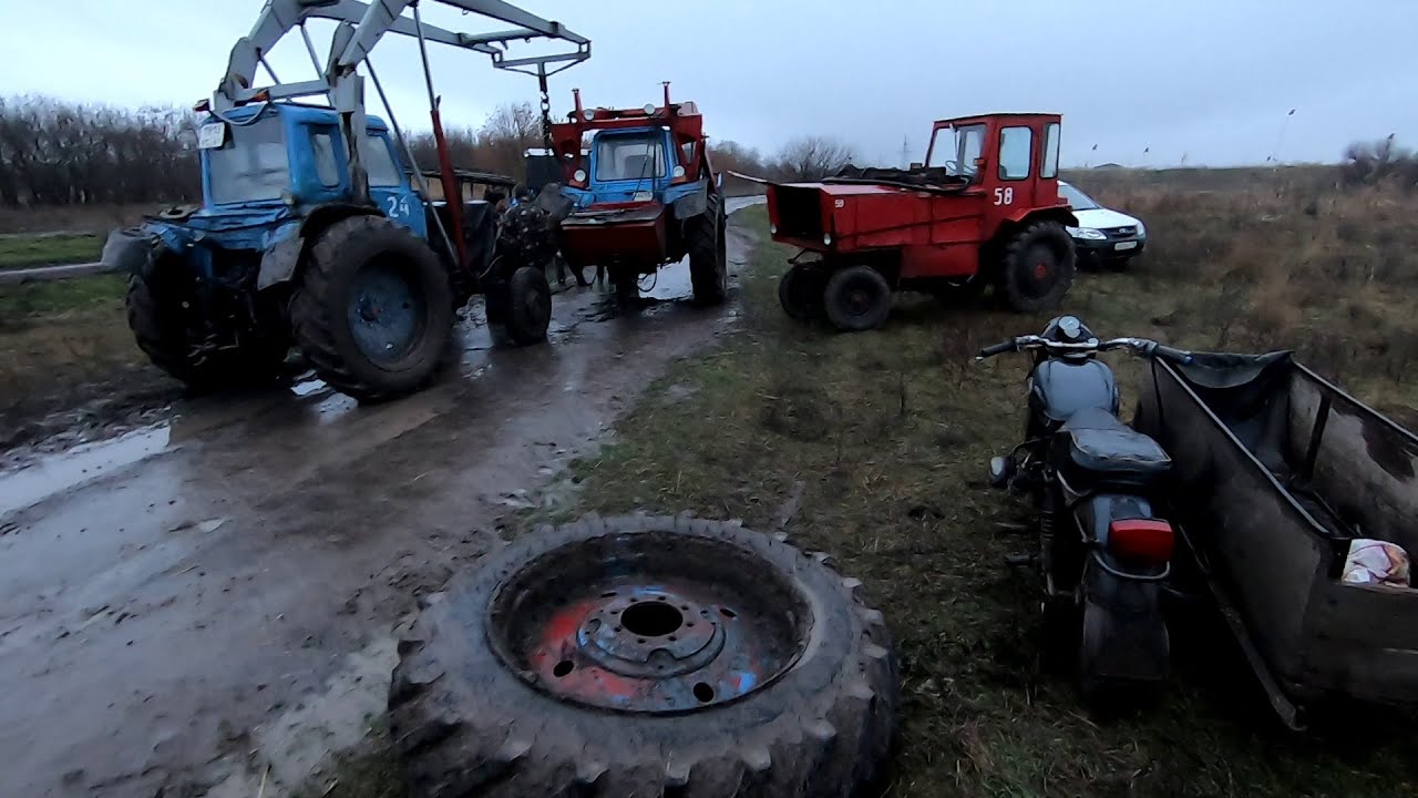 Случай на дороге! Все на помощь! И как всегда дождь....