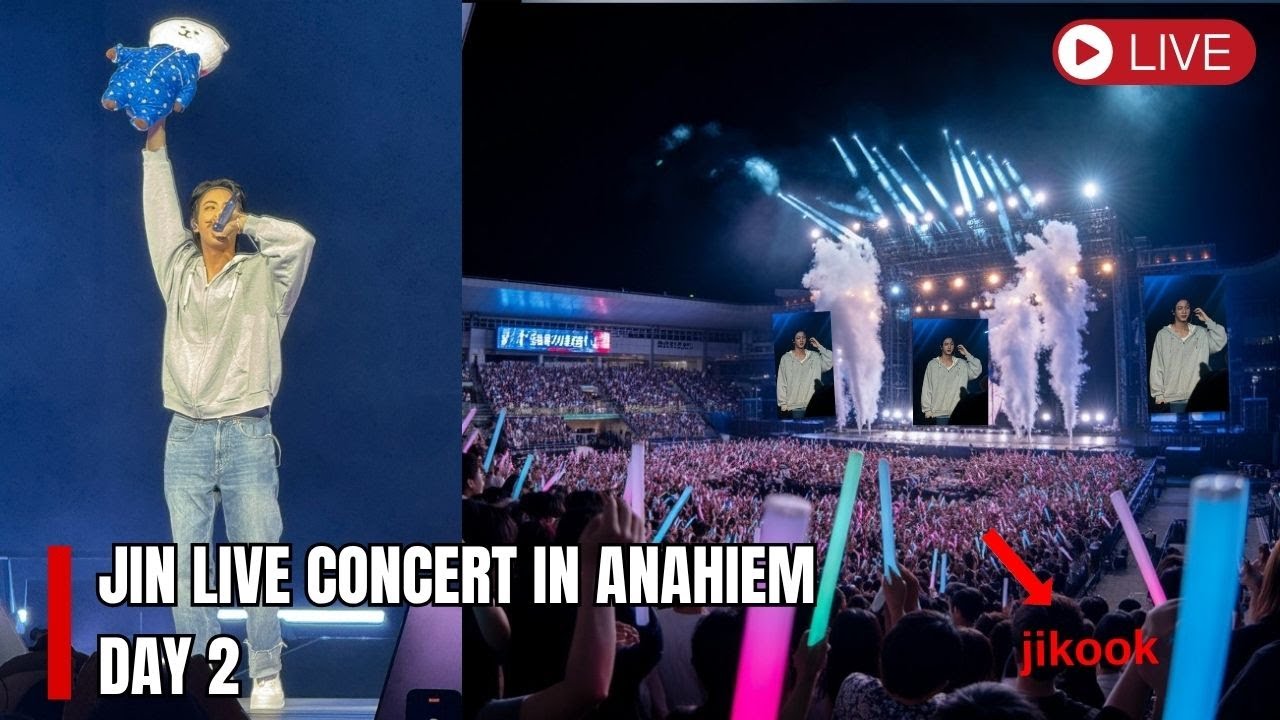 🔴ПРЯМОЙ ЭФИР! Чонгук и Чимин поддержали концерт Джина | JIN LIVE IN ANAHAHIME, ДЕНЬ 2, ПОЛНЫЙ ФАНКАМ