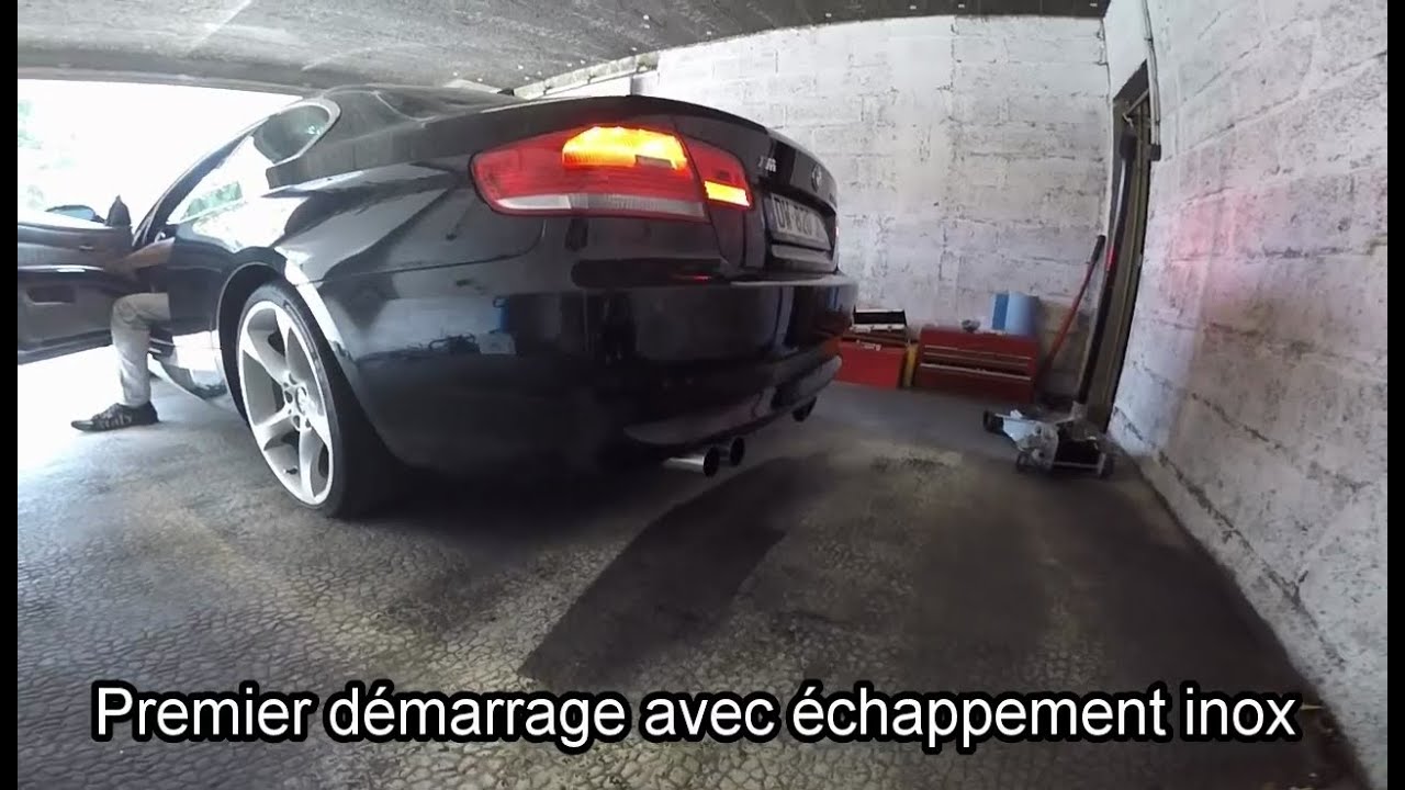 échappement inox sur mesure sur BMW 330d e92 custom exhaust DPF delete & EGR off