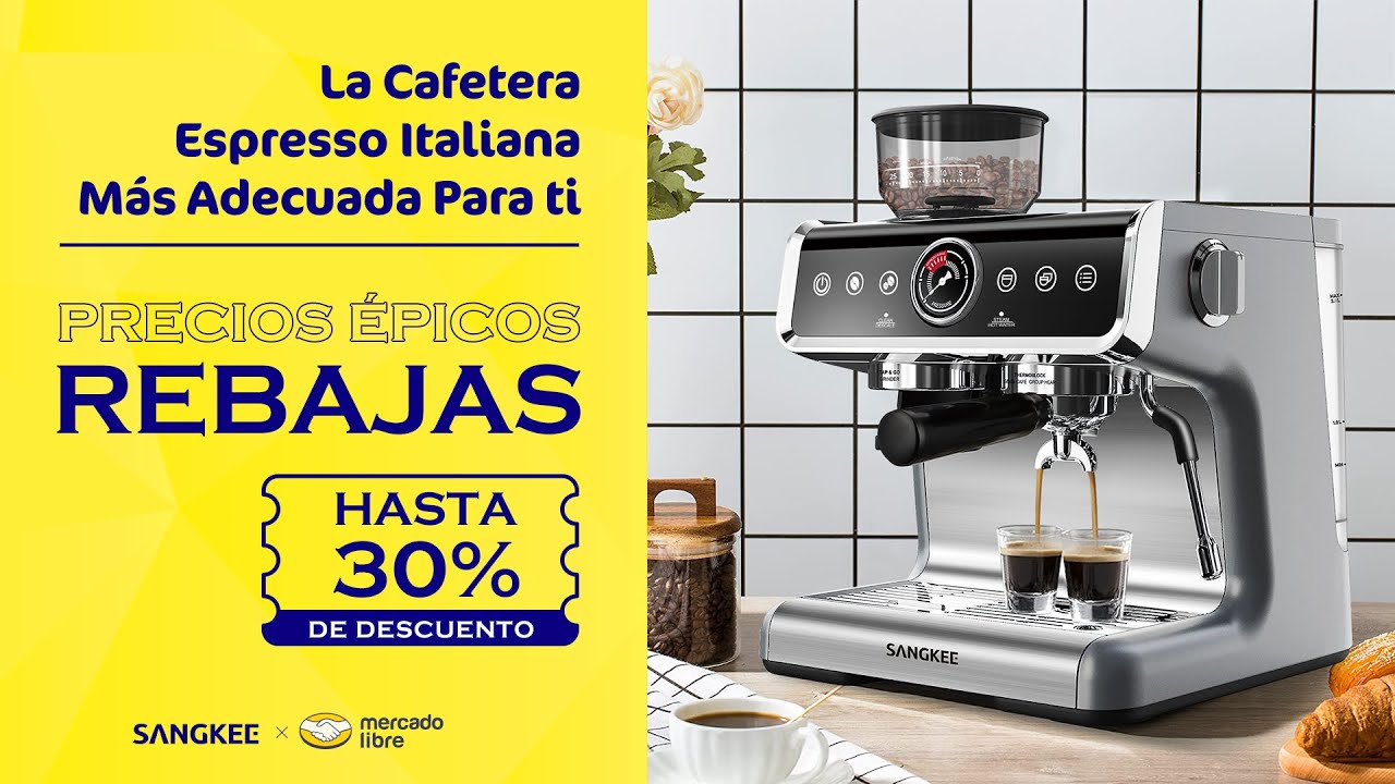 Sangkee ESG2 Cafetera Espresso Profesional Con Espumador De Leche 20 Bar Funci&oacute;n de ventas 3