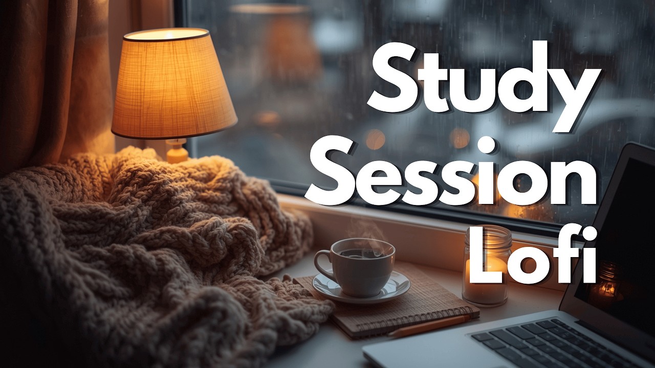 Cozy Rain Lofi 🌧️ Warm Night Study Session