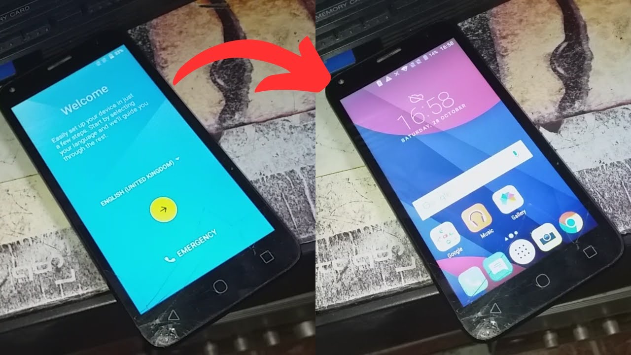 Alcatel pixi 4 frp обход аккаунта Google удаление без компьютера