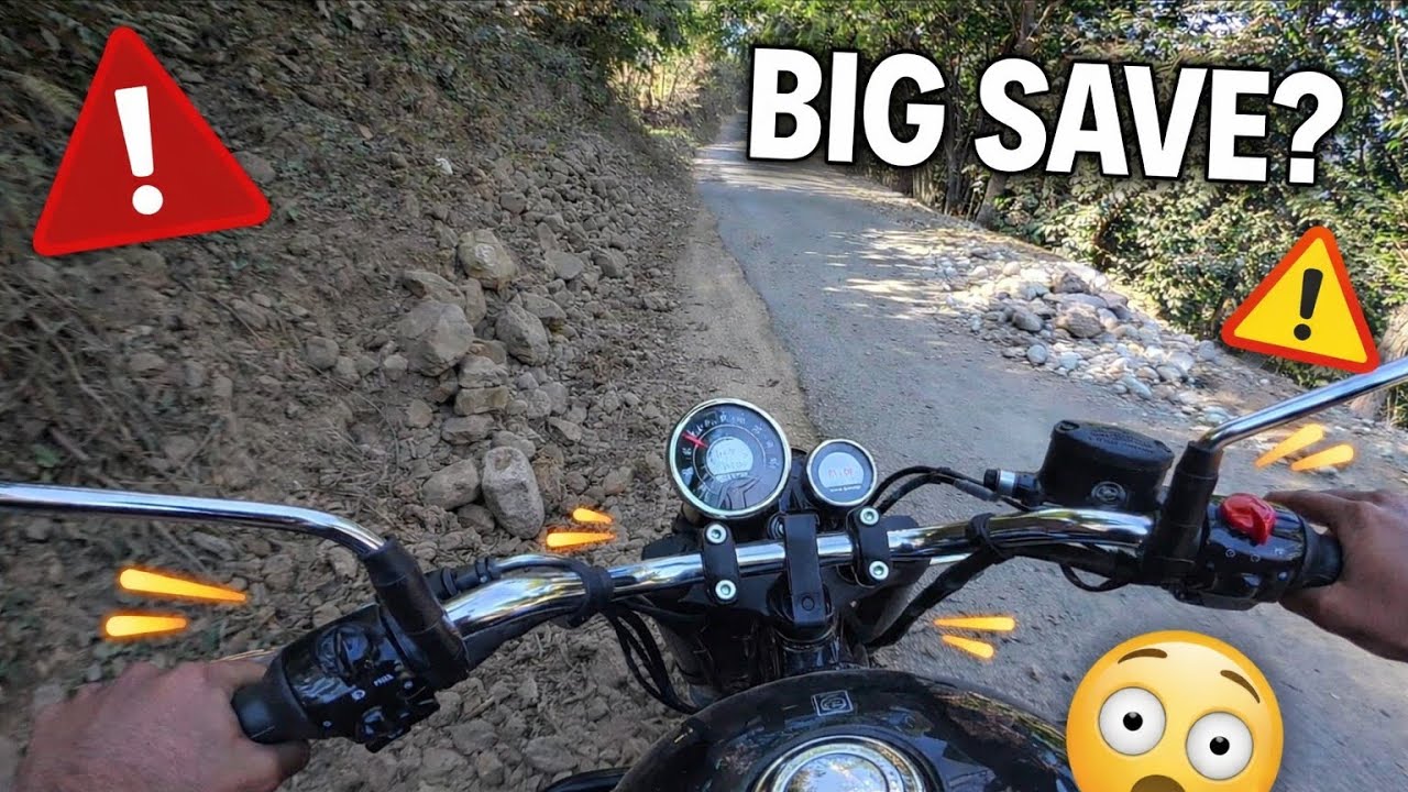 BIG SAVE 😳 | Almost Lost Control #meteor350 #motovlogging  