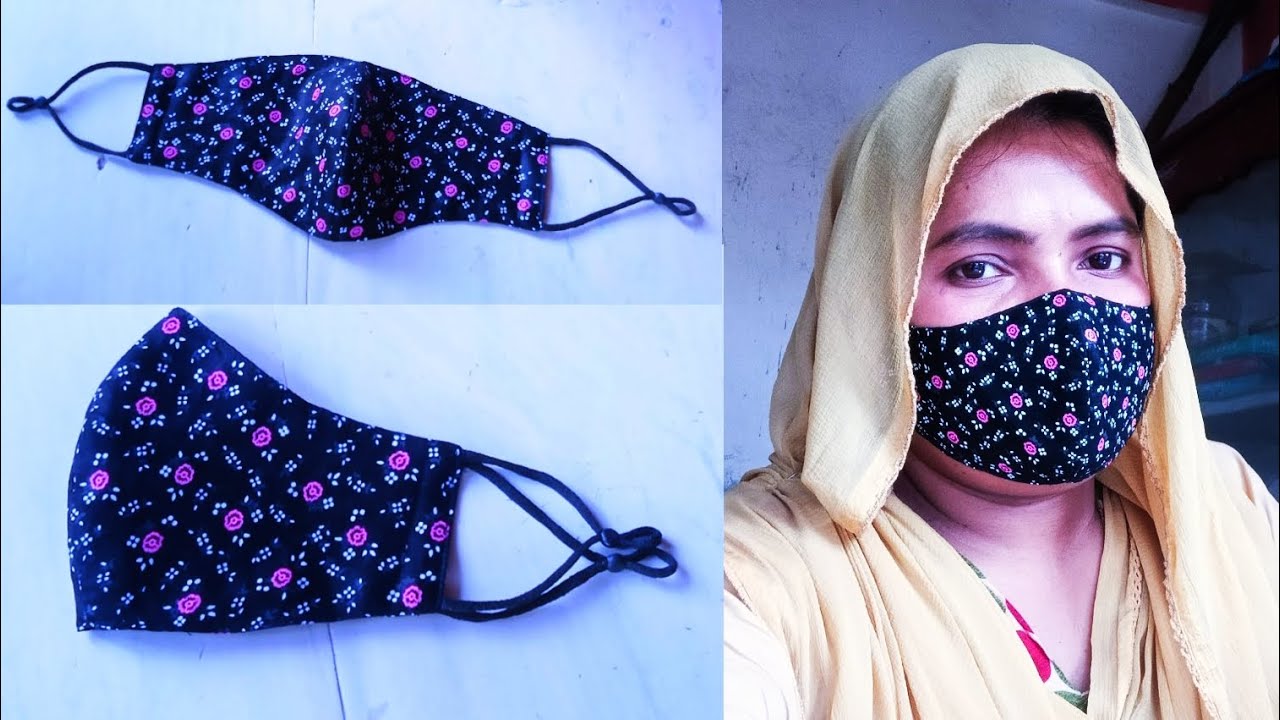 Very Easy New Style Pattern Mask🌺Face Mask Sewing Tutorial - How to Make Face Mask At Home-Diya mask