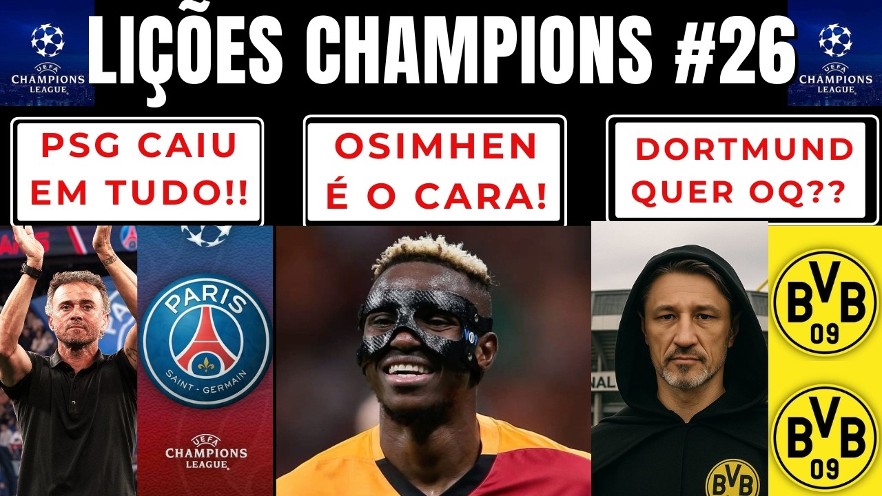 OSIMHEN,PSG CAIU EM TUDO...DORTMUND VAI ACEITAR MEDIOCRIDADE ?