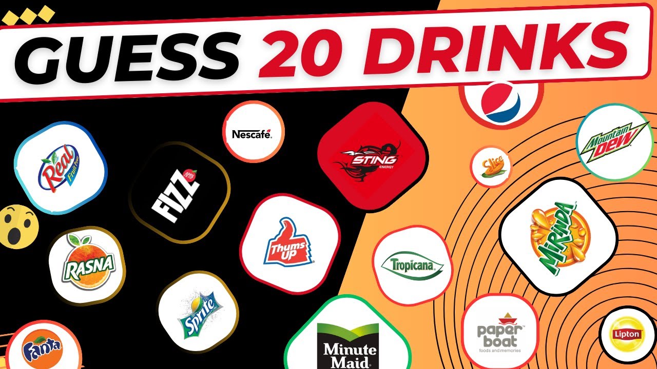 Guess the Drink Logo in 5 seconds | 20 Popular Logos |Drink Logo Quiz - Brain Teasers