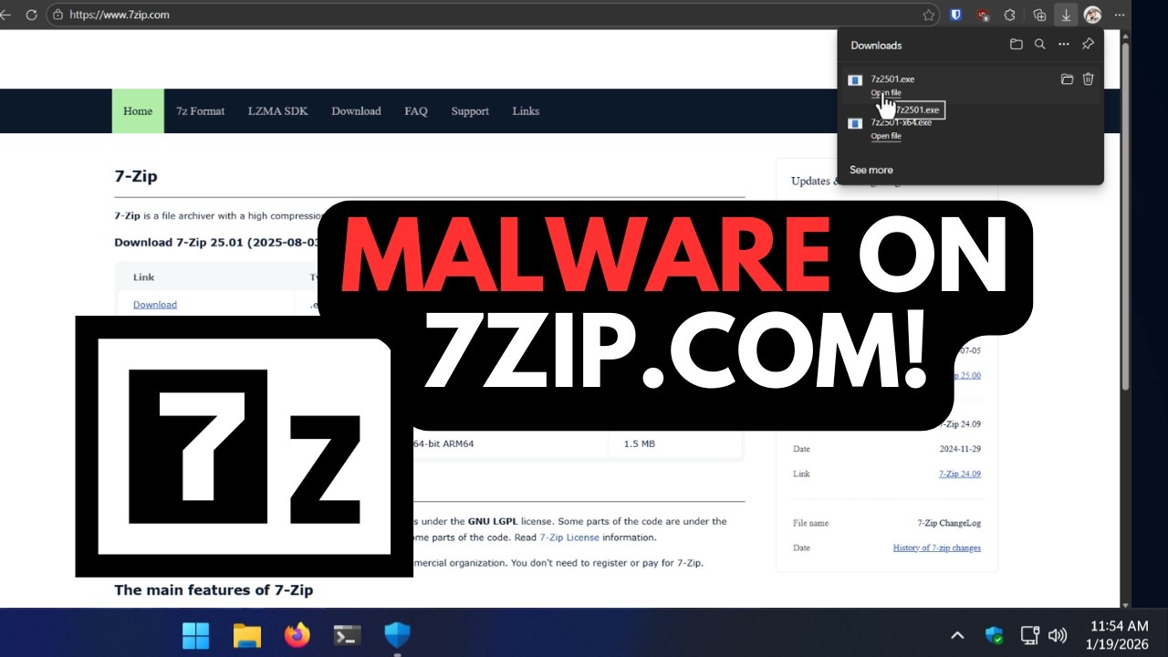 7zip Malware: Beware 7zip.com