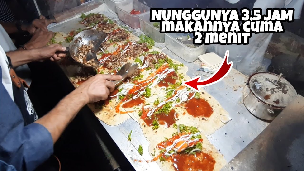 GOKIL ISTANBUL KEBAB TURKI NUNGGUNYA SAMPAI 3.5 JAM & YANG JUAL BERDIRI 7 JAM NGGAK BERHENTI !!