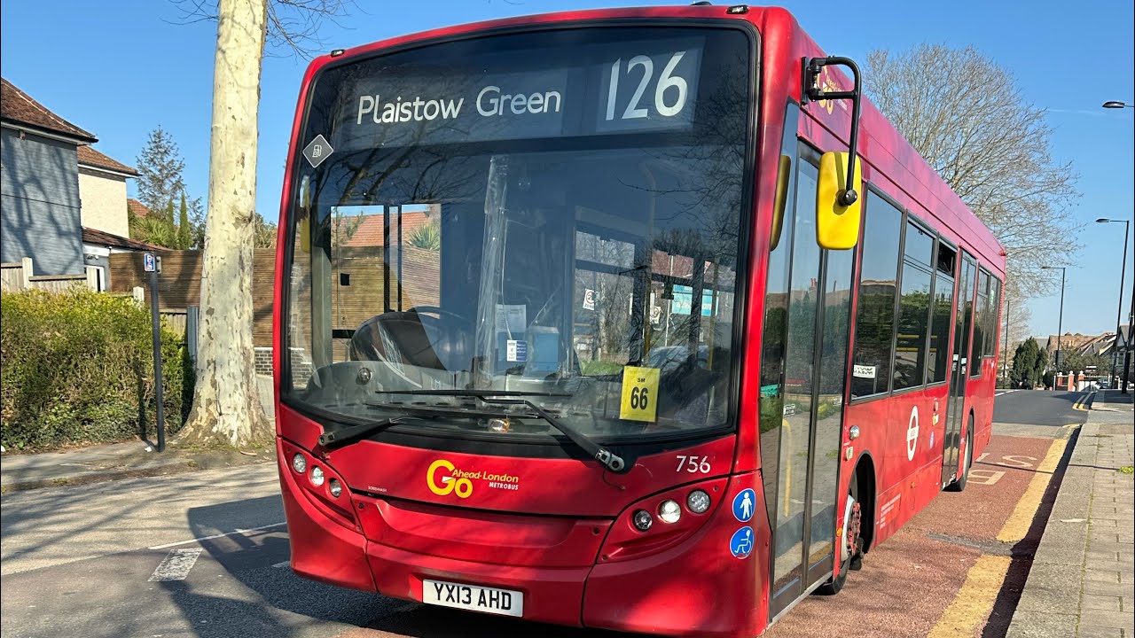 *Curtailed To Plaistow Green*YX13 AHD Go Ahead London 2013Reg ADL Enviro200