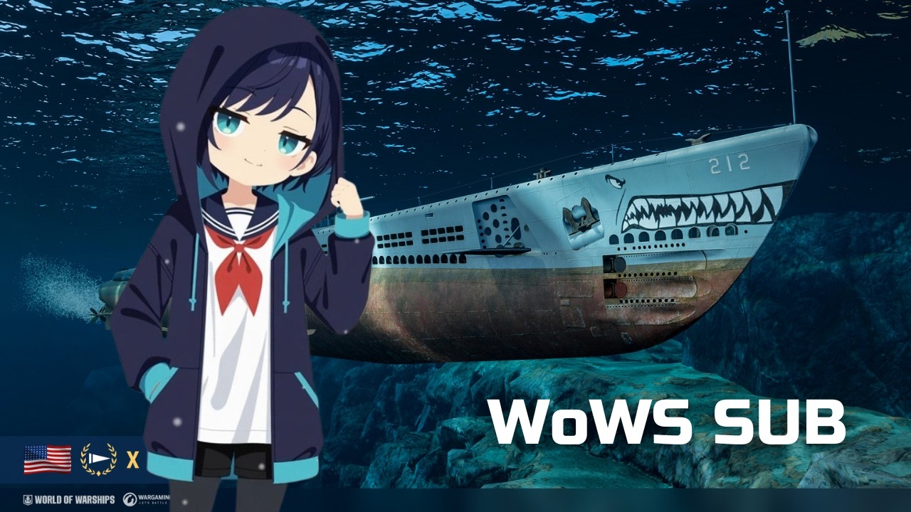 【WoWS】潜水艦乗りのおっとり深夜配信🌽🐟（質問歓迎）
