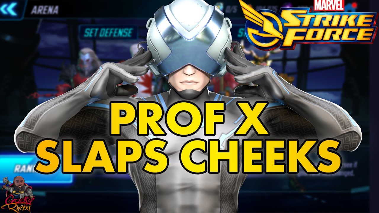 Prof. X Gameplay Testing - Best Arena Comps - Chaotic Raids - Marvel Strike Force - MSF