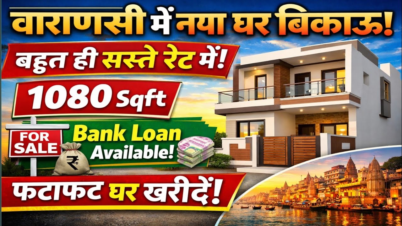 🏠 New House for Sale in Varanasi | 1080 Sqft House For Sale | Bank Loan Available | Best Deal 2026