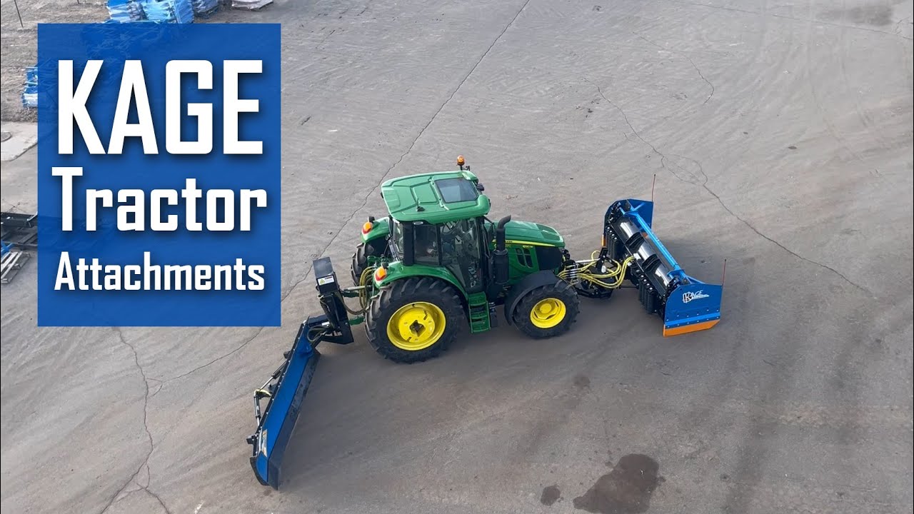 Tractor Attachments By KAGE Innovation For Snow, Lawn and Dirt Maintenance