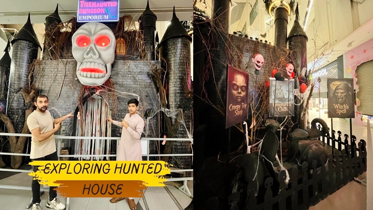 The Hunted House At Emporium Mall 2025 || Horror Halloween 🎃 Carnival in Emporium Mall 