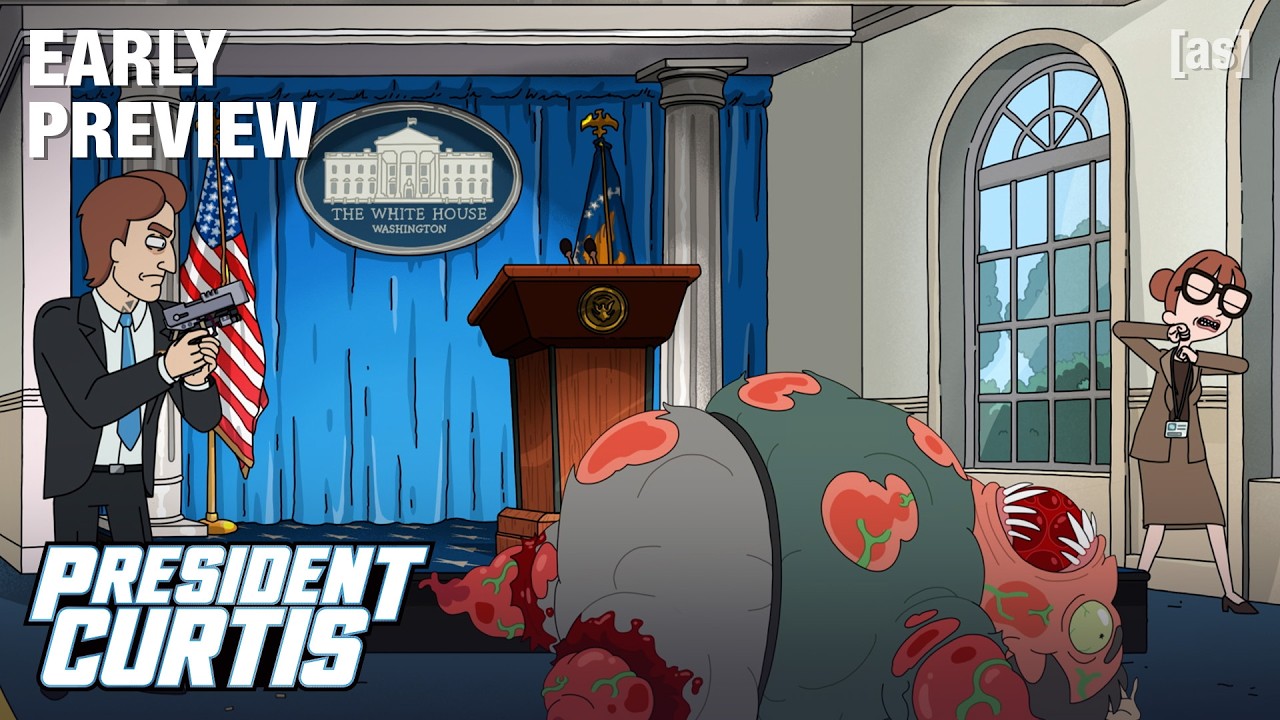 EARLY PREVIEW: Press Conference Gone Awry | President Curtis | adult swim