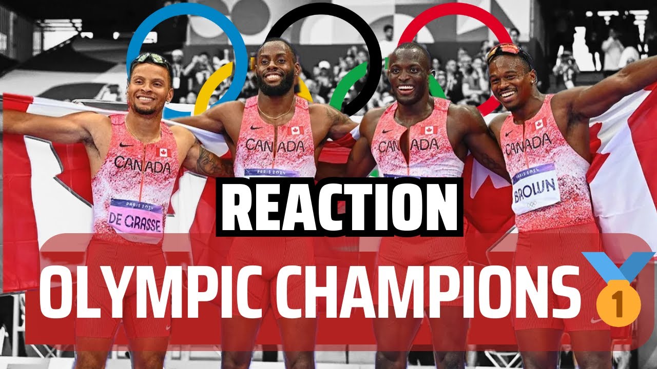 REACTION to Winning the Olympics🔥 ||&nbsp;Olympic 4x100m&nbsp;GOLD🥇&nbsp;|| Aaron Kingsley Brown
