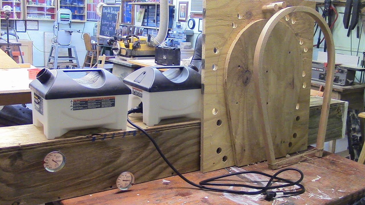 74 Building and testing wood steamer and bending jig for windsor chair
