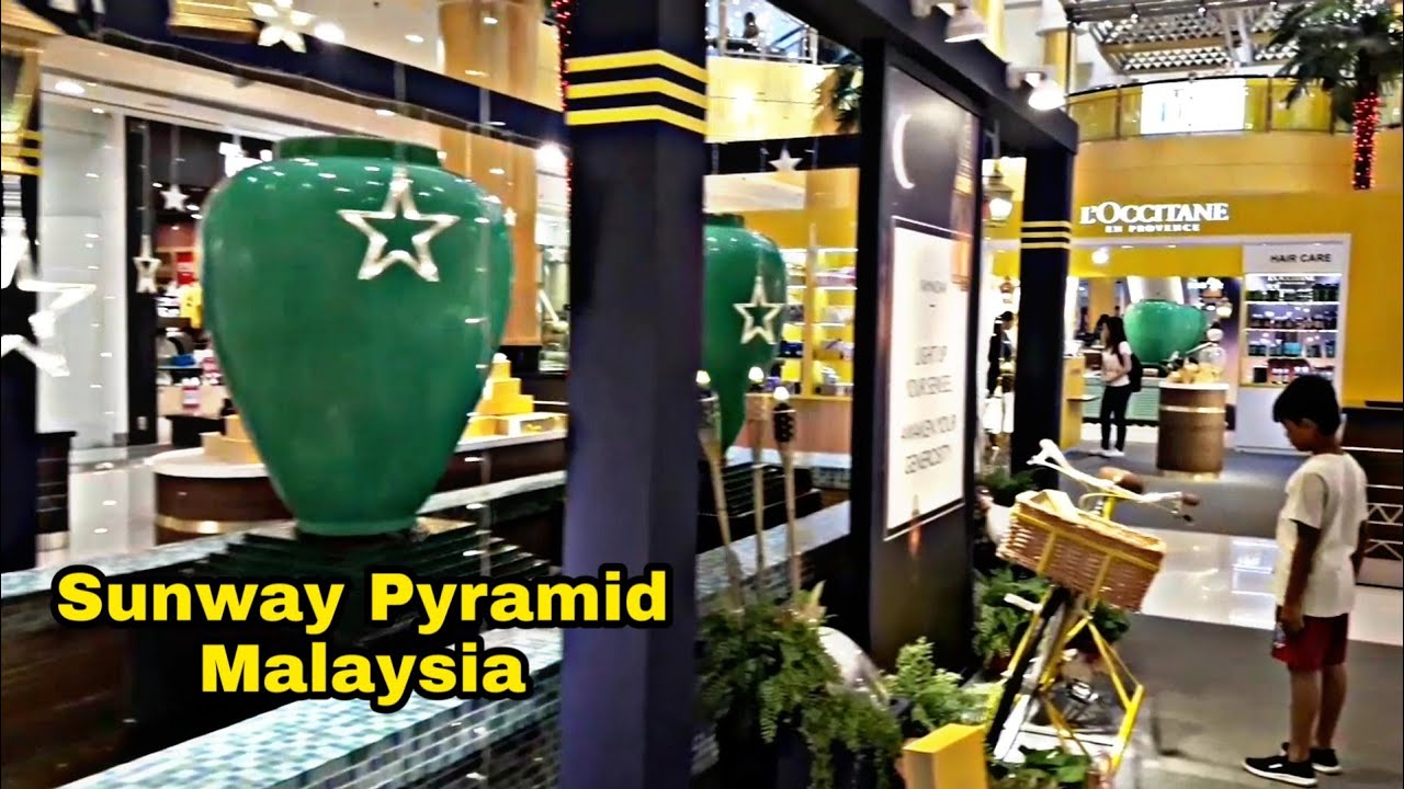 Walk in Sunway Pyramid Malaysia, Sunway Pyramid Mall Walk And View,