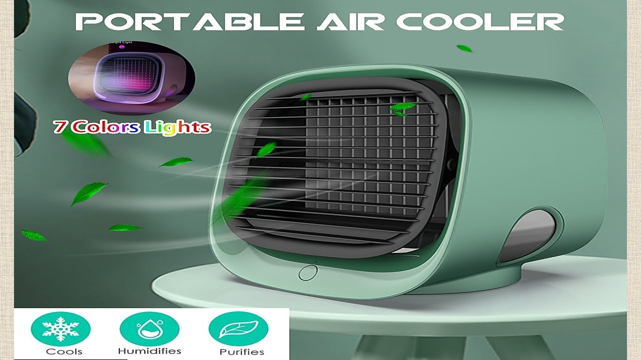 Mini Portable Air Conditioner Multi-function Humidifier Purifier USB Desktop Air Cooler Fan
