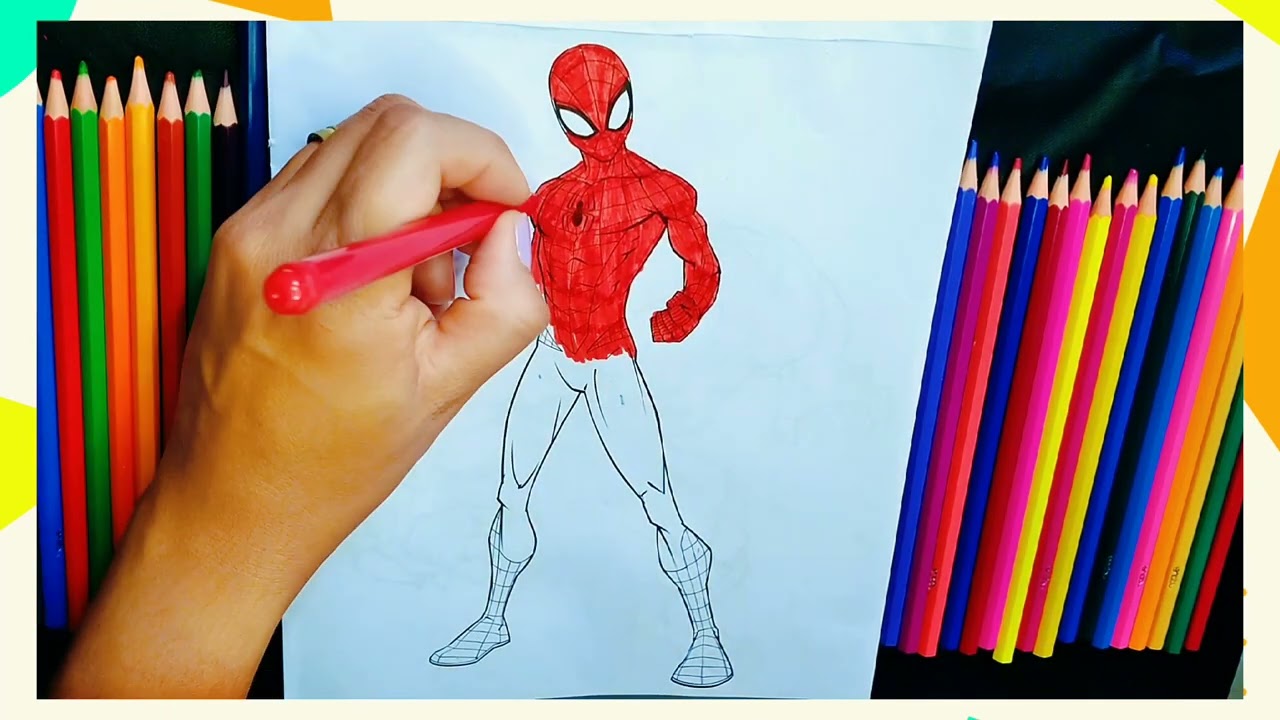 PINTANDO O HOMEM ARANHA 