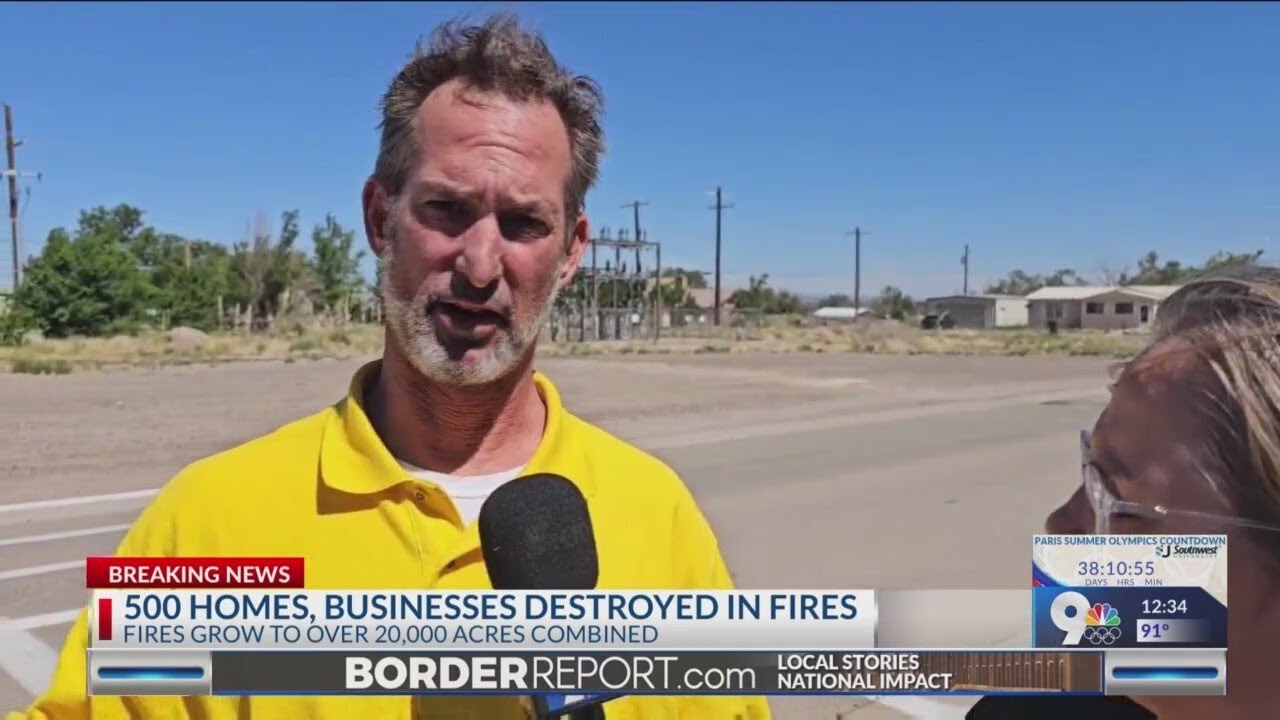 KTSM's photographer suffered accident while covering Ruidoso fire