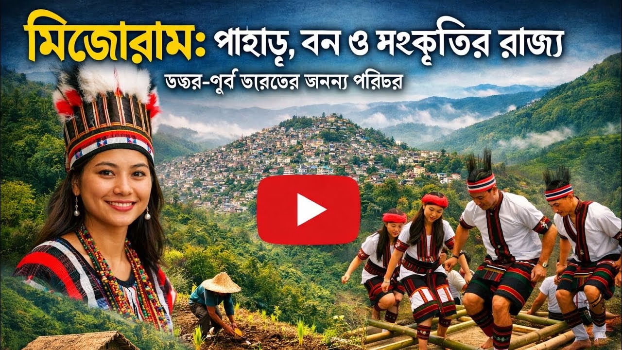মিজোরাম: পাহাড়, বন ও সংস্কৃতির রাজ্য | উত্তর-পূর্ব ভারতের অনন্য পরিচয়