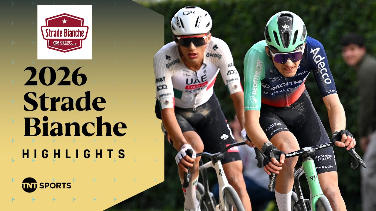 MASTERCLASS IN TUSCANY! 👑 | Men's Elite Strade Bianche 2026 Race Highlights | TNT Sports Cycling