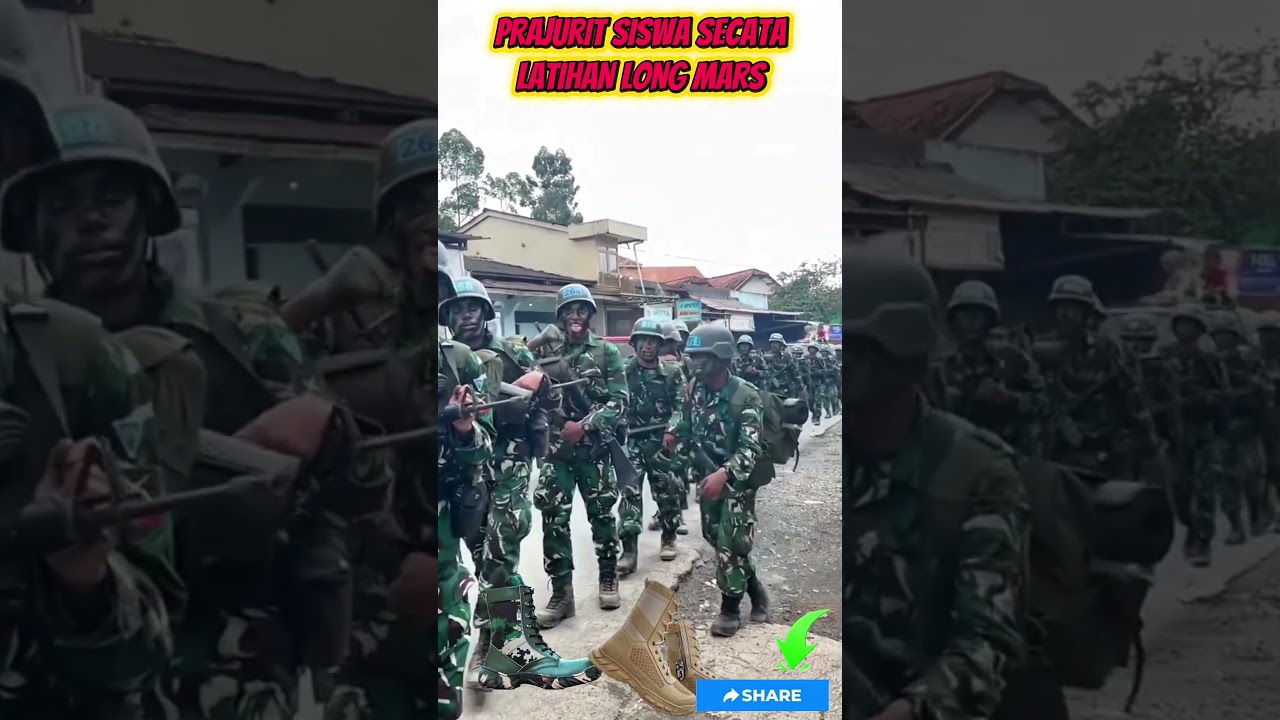 PRAJURIT SISWA SECATA LATIHAN LONG MARS