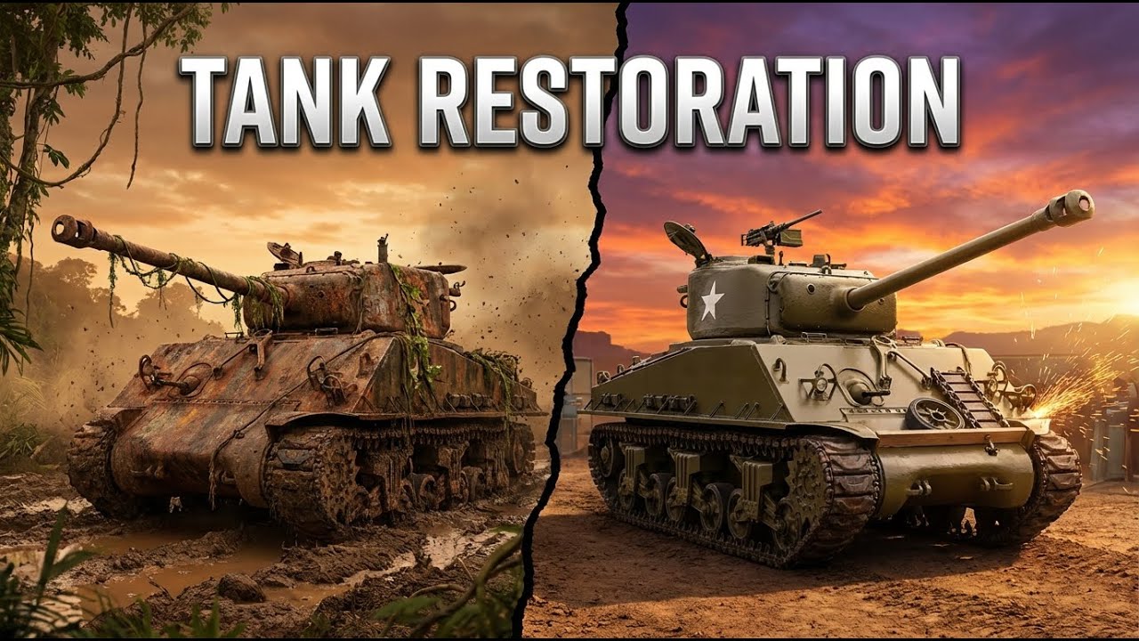 Old War Tank Comes Back to Life  | ASMR Restoration