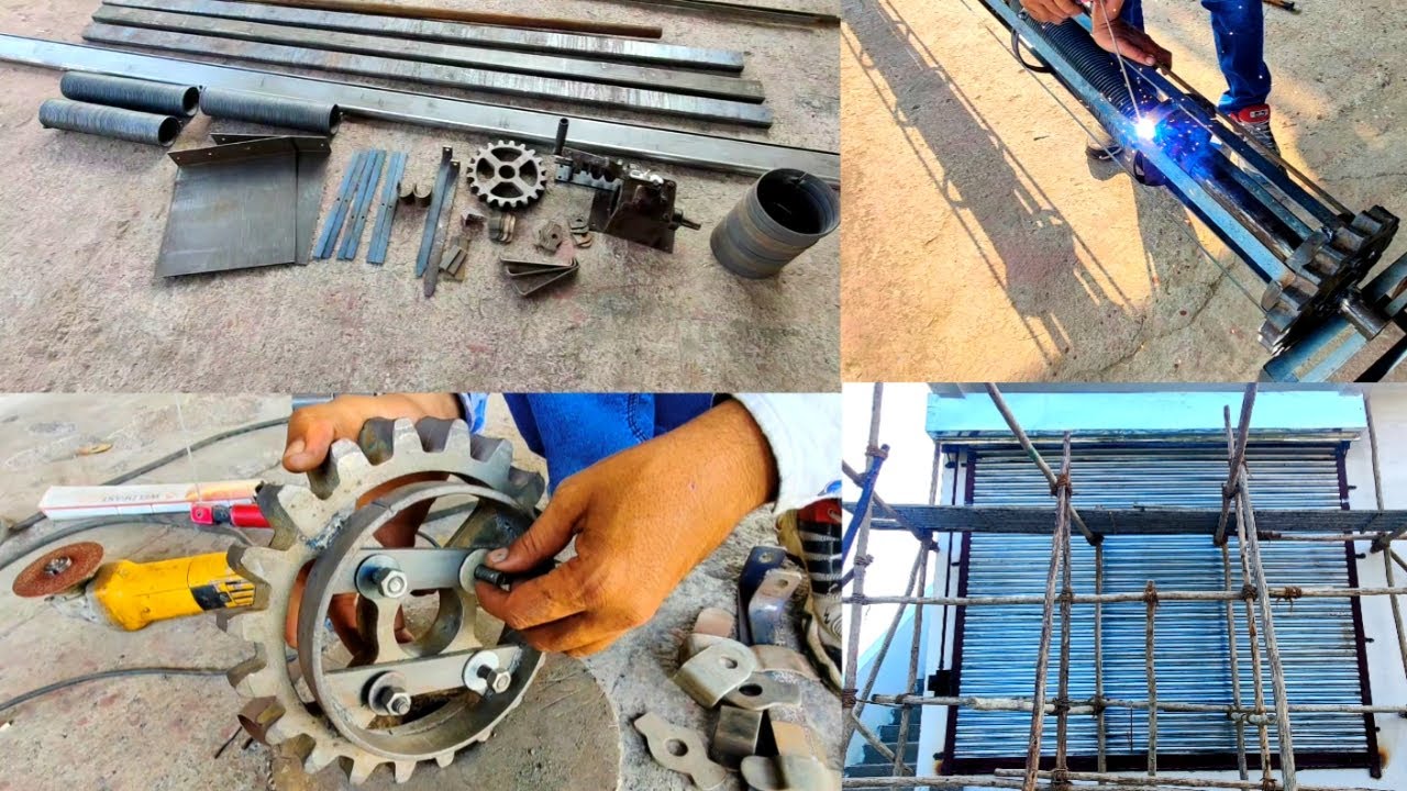 installation gear shutter | tutorial making Shutter | rolling shutter fitting