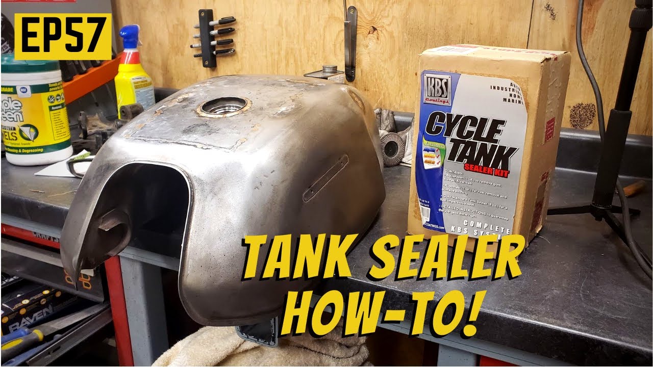 Motorcycle Fuel Tank Sealer Install HOW - TO - CX500 Build - EP57